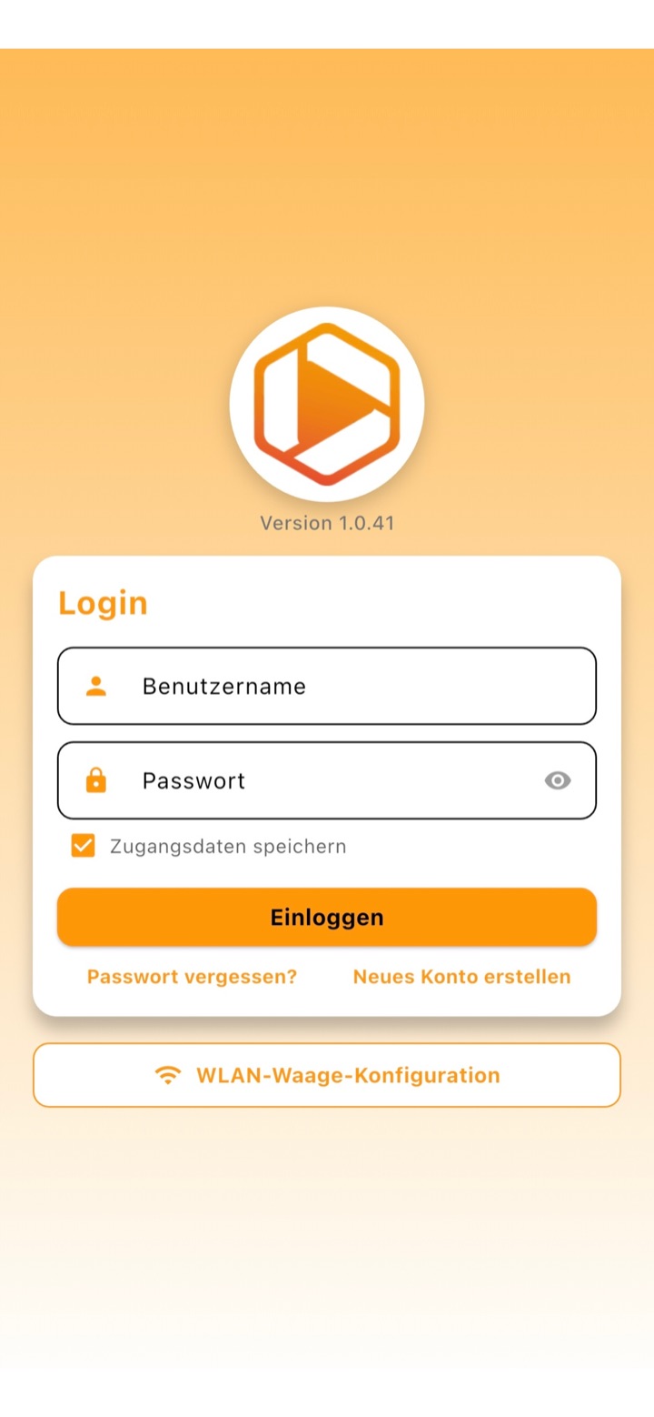 XDiBee-App: Anmeldung